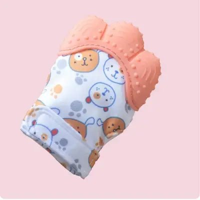 Gant de Dentition - TeethingSiliconeGloves™ - Orange - Supreme Bebe