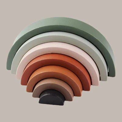 Jouet en Bois - RainbowBridge™ - Vert Marron - Supreme Bebe