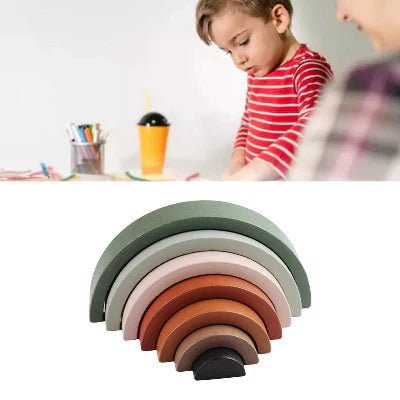 Jouet en Bois - RainbowBridge™ - Vert Marron - Supreme Bebe