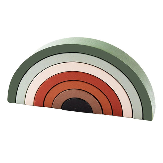 Jouet en Bois - RainbowBridge™ - Vert Marron - Supreme Bebe