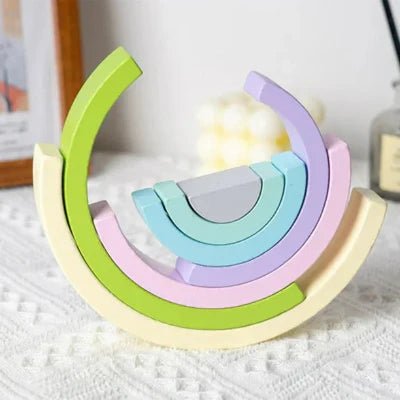 Jouet en Bois - RainbowBridge™ - Vert Mauve - Supreme Bebe